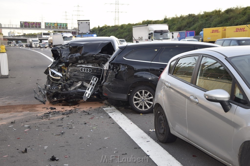 VU mehrere PKW A 3 Rich Oberhausen Hoehe AK Koeln Ost P171.JPG - Miklos Laubert